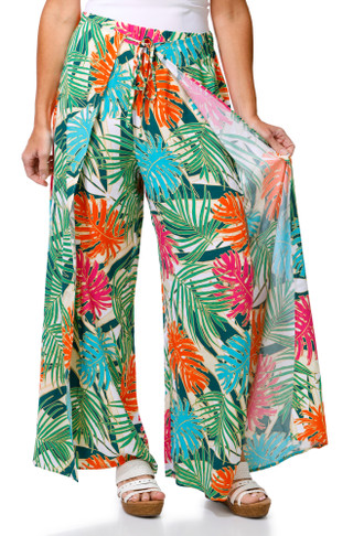 Thumbnail 1: Cece Women's Elastic Flowy Print Pants  