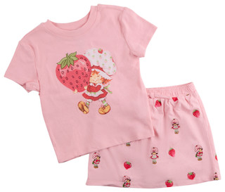 Thumbnail 1: Strawberry Shortcake Big Girls 2 Pc Tee & Skort Set 