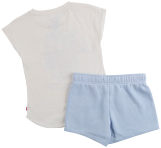 Thumbnail 3: Levi's Big Girls 2 Pc Western Tee & Shorts Set 