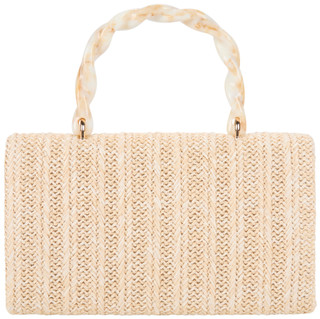 Thumbnail 2: D'Margeaux Woven Straw Top Handle Satchel 