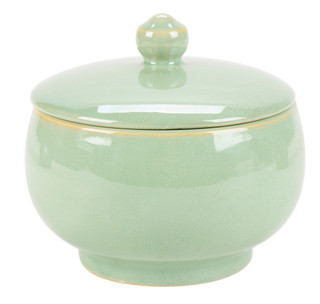 Thumbnail 1: Ember Glow 18 oz Eucalyptus Mint Scented 3 Wick Candle in Crock 