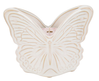 Thumbnail 1: Ember Glow 4 oz Peony Scented Ceramic Butterfly Candle 