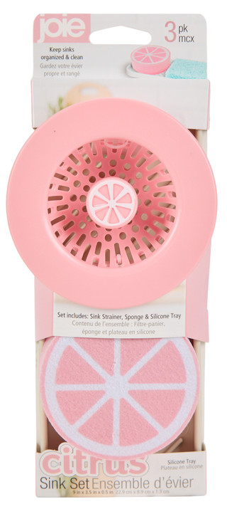 Thumbnail 1: Joie 3 Pc Strainer, Sponge & Tray Set 