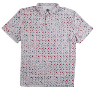 Thumbnail 2: FLAG & ANTHEM Men's Short Sleeve Americana Performance Polo Shirt 