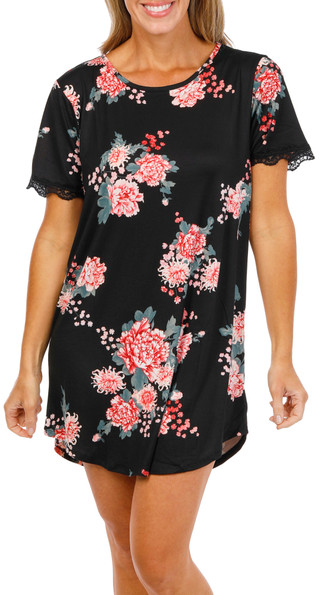 Thumbnail 1: FLORA NIKROOZ Women's Short Sleeve Sleepshirt 
