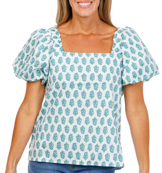Thumbnail 1: Cece Women's Puff Sleeve Square Neck Top 
