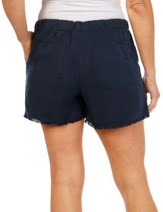 Thumbnail 3: TRUTH Women's Drawstring Fray Hem Shorts 