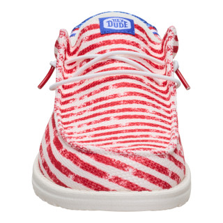 Thumbnail 6: Hey Dude Mens Wally America Casual Shoes 