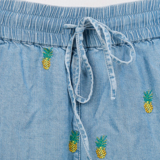 Thumbnail 2: Philosophy Women's Embroidered Tencel Shorts 