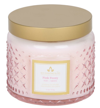 Thumbnail 2: Soy Essentials by Soi 11 oz Pink Peony Scented Candle 