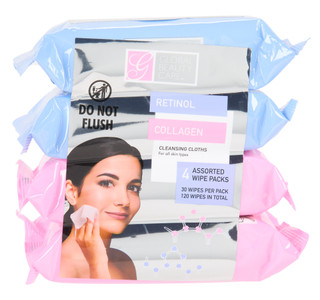 Thumbnail 1: Global Beauty Care 4 Pk Retinol Collagen Cleansing Wipes  