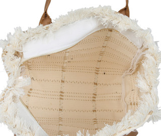 Thumbnail 2: Catherine Malandrino Double Handle Canvas Tote with Shell Tassel 