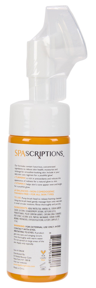 Thumbnail 2: SPASCRIPTIONS 5 oz Turmeric + Vitamin C Foaming Facial Cleanser  