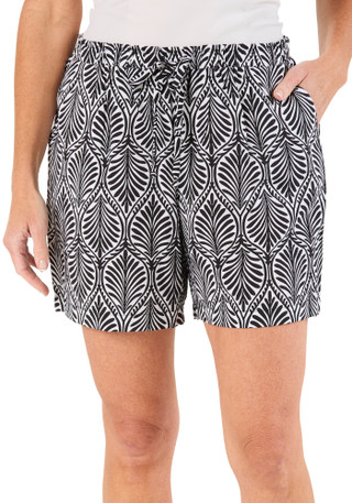Thumbnail 1: Floral & Ivy Women's 2 Pocket Drawstring Shorts 