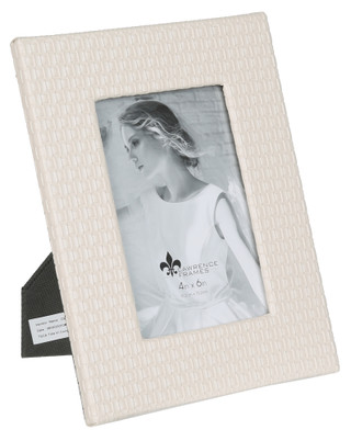 Thumbnail 1: Lawrence Frames 4x6 Basket Weave Picture Frame 
