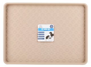 Thumbnail 1: Max & Lucy Non-Slip Paw Print Pet Bowl Mat 