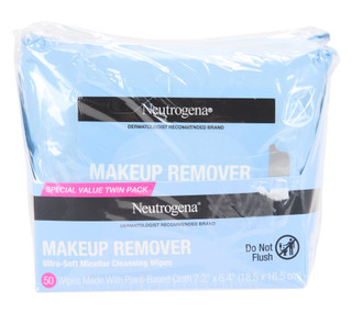 Thumbnail 1: NEUTROGENA 2 Pk Makeup Remover Wipes 