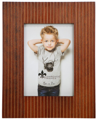 Thumbnail 1: Lawrence Frames 5x7 Slatted Picture Frame 