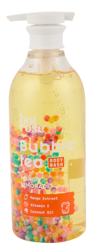 Thumbnail 1: Hot Rose 33.8 oz Mango Lemonade Bubble Tea Cleansing Body Wash 