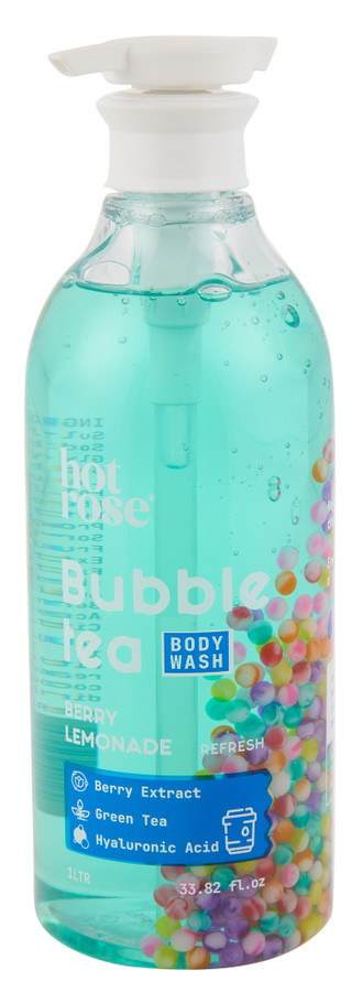Thumbnail 1: Hot Rose 33.8 oz Bubble Tea Berry Lemonade Cleansing Body Wash 