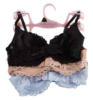 Thumbnail 2: Juicy Couture Juniors 3 Pk Push-Up Bras 