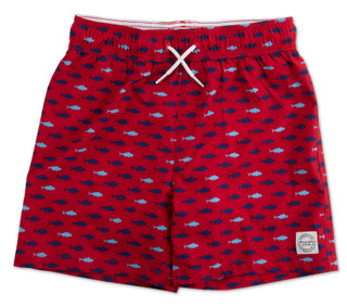 Thumbnail 1: Abercrombie & Fitch Boys Fish Print Swim Shorts 