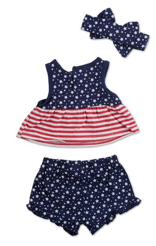 Thumbnail 2: Magical Kids Baby Girls 3 Pc Shorts Set  