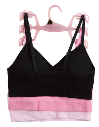 Thumbnail 2: Juicy Couture Juniors 3 Pk Ribbed Bralettes 