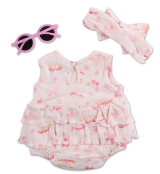 Thumbnail 2: FLORAL THREADS Baby Girls 3 Pc Dress Set  