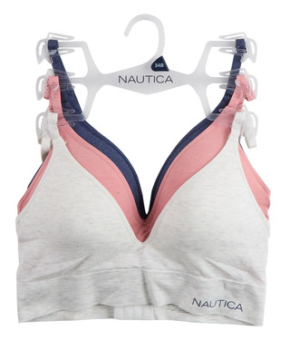 Thumbnail 1: Nautica Women's 3 Pk Seamless Plunge Bras 