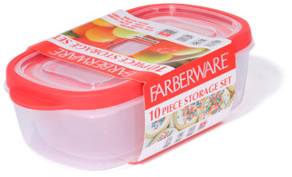 Thumbnail 3: Farberware 10 Pc Nesting Food Storage Container Set 