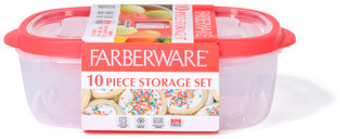 Thumbnail 1: Farberware 10 Pc Nesting Food Storage Container Set 