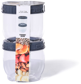 Thumbnail 1: Farberware 2 Pk Stackable Food Storage Containers 