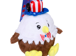 Thumbnail 3: Posh Paws 12 In Plush American Eagle Dog Toy 