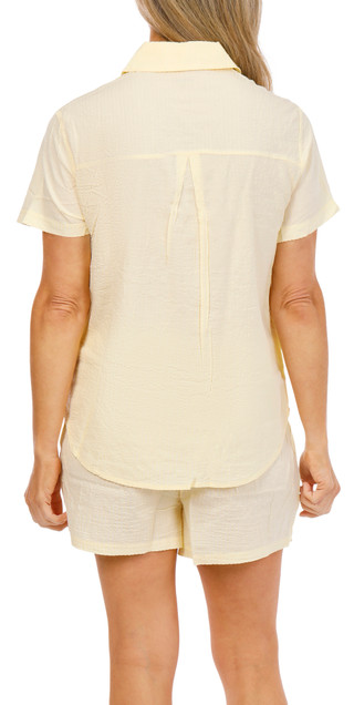 Thumbnail 2: Life is Good Women's 2 Pc Gauze Pajama Shorts Set 