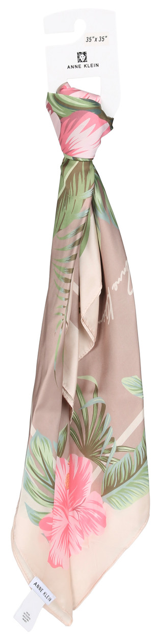 Thumbnail 1: ANNE KLEIN 35x35 Hibiscus Square Scarf 