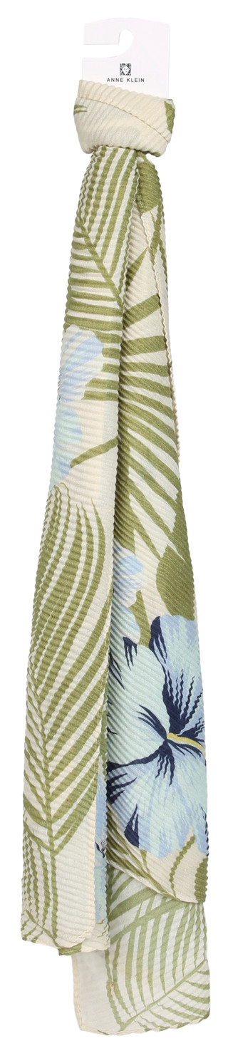 Thumbnail 1: ANNE KLEIN Pleated Palm Scarf 
