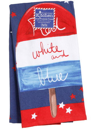 Thumbnail 1: Kay Dee Designs 16x26 Americana Popsicle Dual Purpose Kitchen Towel 