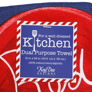 Thumbnail 4: Kay Dee Designs 16x26 Americana Popsicle Dual Purpose Kitchen Towel 