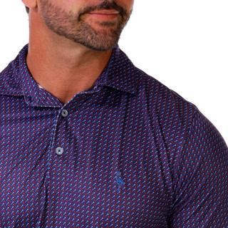 Thumbnail 3: TAILORBYRD Men's Short Sleeve Golf Tees Print Polo Shirt 