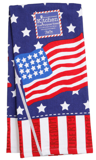 Thumbnail 1: Kay Dee Designs 16x26 American Flag Dual Purpose Kitchen Towel 