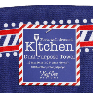 Thumbnail 3: Kay Dee Designs 16x26 USA Dual Purpose Kitchen Towel 