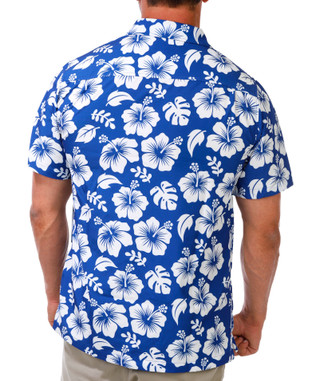 Thumbnail 2: Caribbean Joe Men's Short Sleeve Print Button Down Shirt 