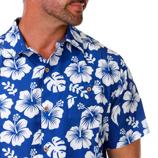 Thumbnail 3: Caribbean Joe Men's Short Sleeve Print Button Down Shirt 