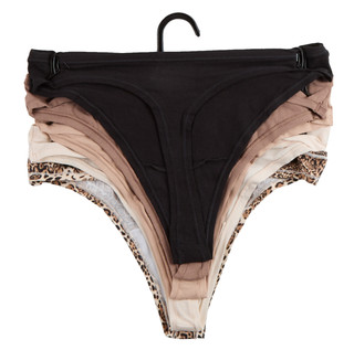 Thumbnail 2: Steve Madden Juniors 5 Pk Cotton Stretch Thong Panties 