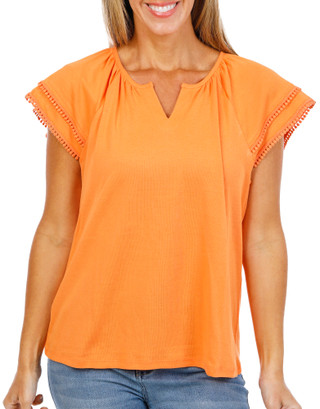 Thumbnail 1: Rafaella Women's Ruffle Sleeve Top 