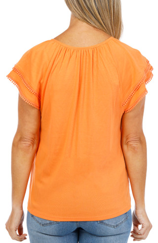 Thumbnail 2: Rafaella Women's Ruffle Sleeve Top 