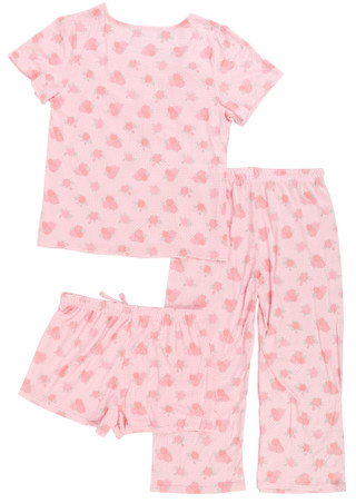 Thumbnail 3: Catherine Malandrino Women's 3 Pc Pajama Capri Set 