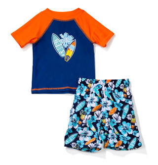 Thumbnail 1: Floatmini Little Boys 2 Pc Swim Shorts Set 