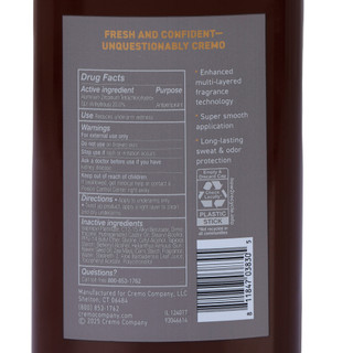 Thumbnail 3: CREMO 2.65 oz Vintage Suede Deodorant Stick 